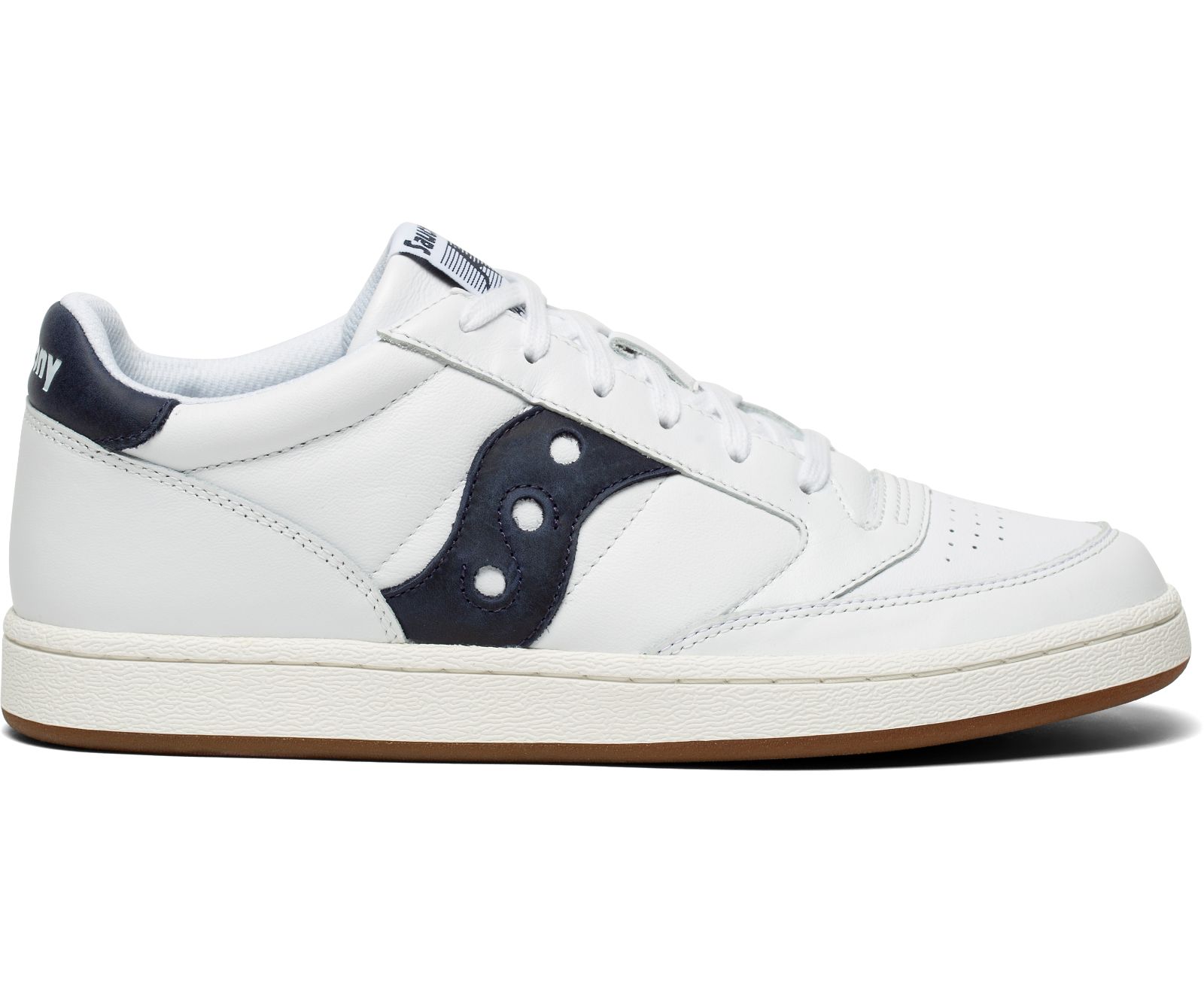 Men\'s Saucony Jazz Court Originals White / Navy | Singapore 402SGLO